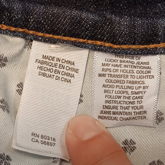 Lucky Brand women's 'Sienna Cigarette' stretch blue jeans sz 4 / 27 - Picture 15 of 16